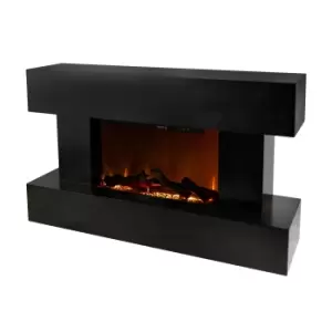 image of Focal Point Rivenhall Contemporary 2Kw Gloss Black Electric Fire