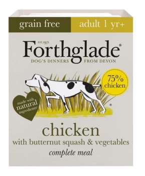 image of Forthglade Complete Meal Grain Free Adult Dog - Chicken - Saver Pack: 36 x 395g