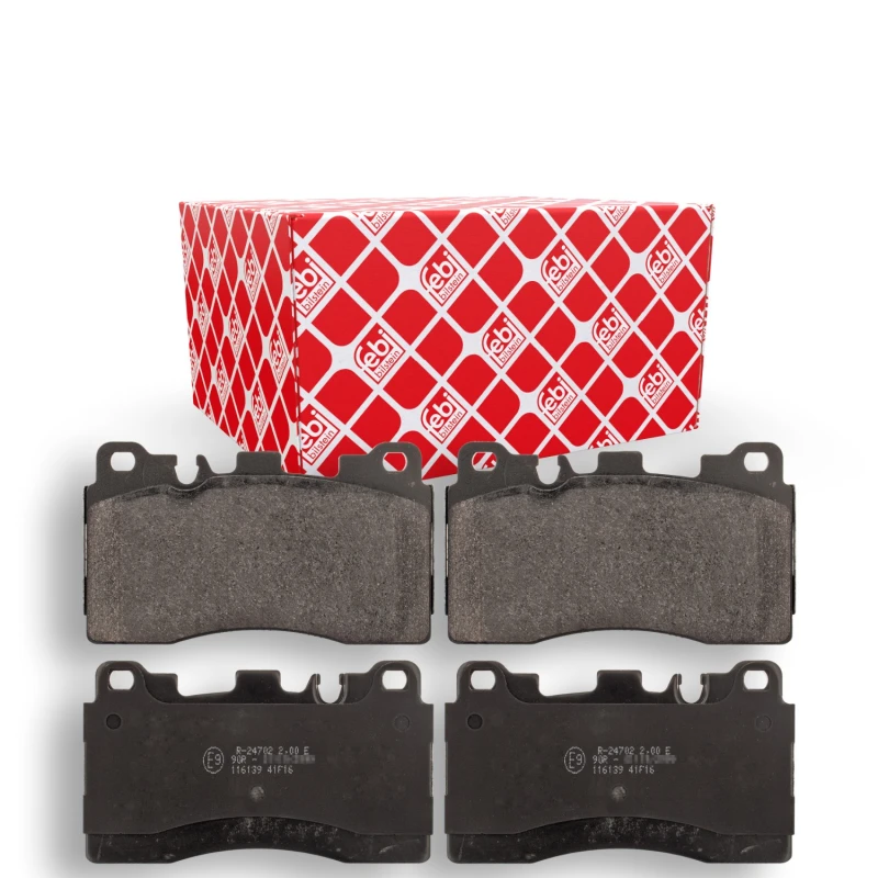 Image of FEBI BILSTEIN 116139 Brake pad set Rear Axle, prepared for wear warning indicator Brake Pad Set,disc brake (402)