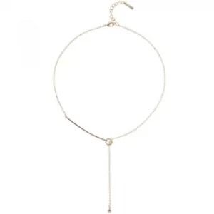 Ladies Karen Millen PVD rose plating LARIAT NECKLACE