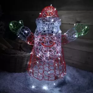 Image of 76cm Premier Christmas Soft Acrylic Indoor Outdoor Santa with 96 White LEDs