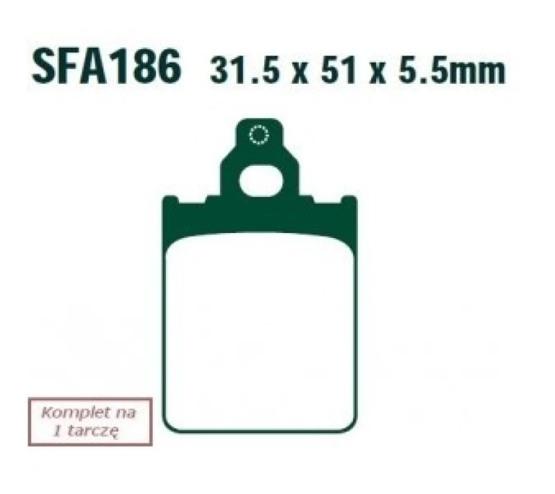 Image of EBC Brakes Brake pad set EBC Brakes SFA186