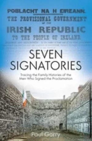 Image of seven signatories tracing the family histories of the men who signed the pr