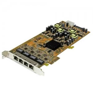 image of StarTech 4 Port Gigabit PoE PCIe NIC