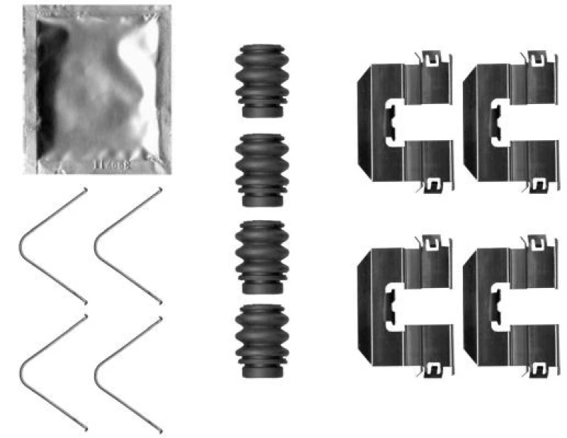 Image of Brake pad fitting kit TEXTAR 82543500