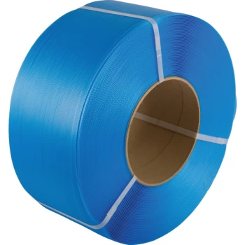 image of Polypropylene Machine Strapping - 9MM X 0.55MM X 4000M - Blue