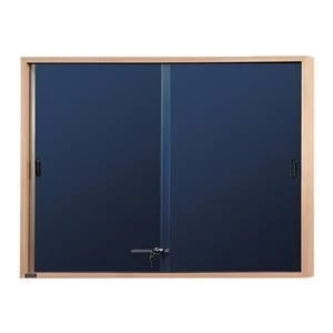 image of Nobo Internal Display with Wooden Frame 1000x825mm Blue Felt