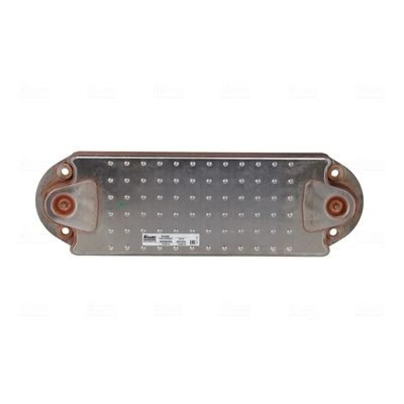 Image of NISSENS 91308 Oil Cooler without gaskets/seals, without filter Steel Oil Cooler,engine oil (469)