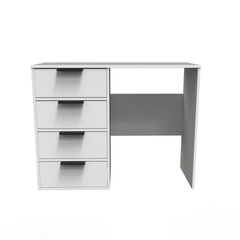 Image of Ready Assembled 2 U Fuji 4 Drawer Vanity (Ready Assembled) in White White Unisex