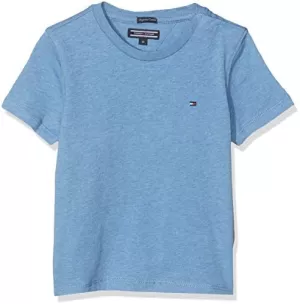 Image of Tommy Hilfiger Boys' Basic Short Sleeve T-Shirt - Dark Allure Heather - 10 Years