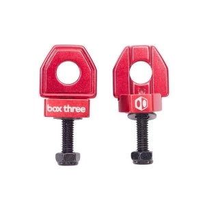 Image of Box Three BMX Chain Tensioner Red 10mm Axle