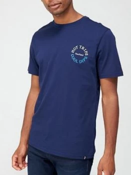 Image of Penfield Penfield Chest Print T-Shirt, Navy, Size S, Men