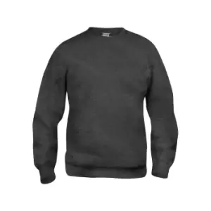 Image of Clique Unisex Adult Basic Round Neck Sweatshirt (XL) (Anthracite Melange)
