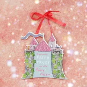 Image of Magical Fairy Castle Hanging Plaque