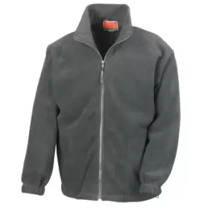 image of Result Mens Full Zip Active Fleece Anti Pilling Jacket (M) (Oxford Grey)