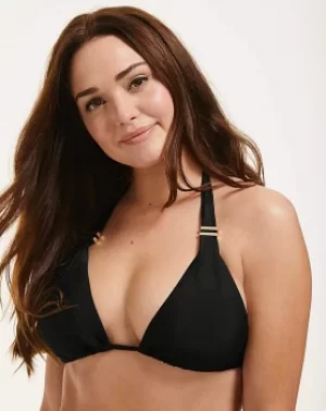 Rene Black Soft Triangle Bikini Top