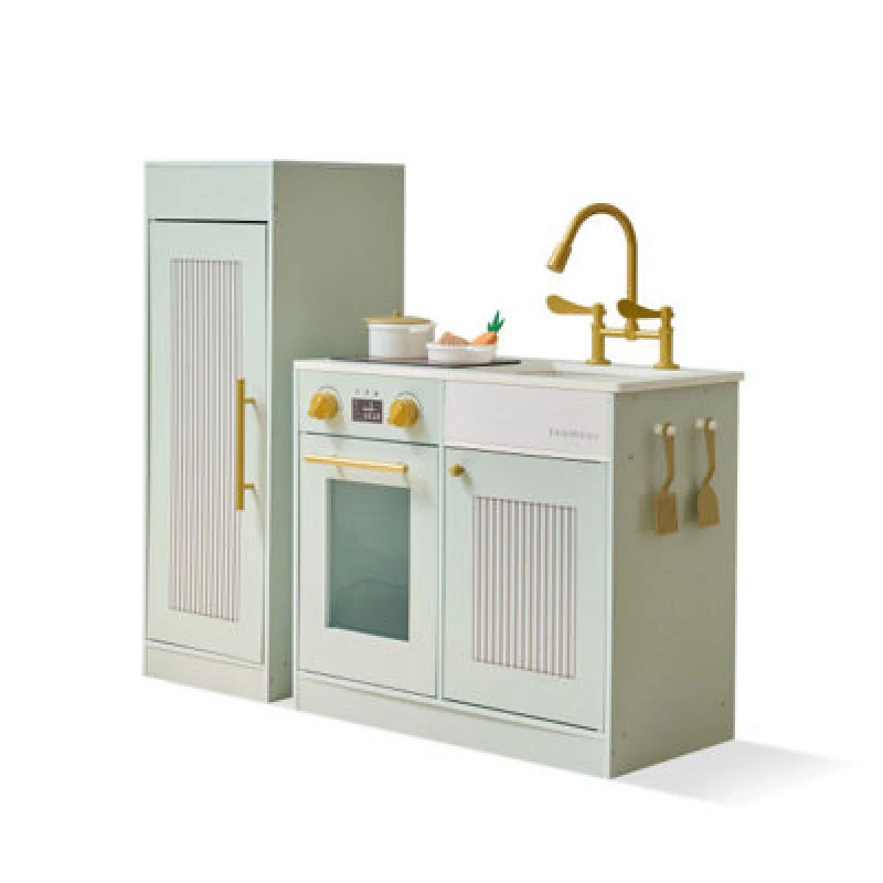 Image of Teamson Kids - Little Chef Chester Sleek Play Kitchen - Green T-PK-0032-00D
