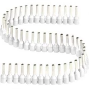 Image of Ferrule 1 x 0.50 mm2 x 8mm Partially insulated White Vogt Verbi