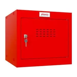 image of Phoenix CL Series Size 1 Cube Locker in Red with Key Lock CL0344RRK