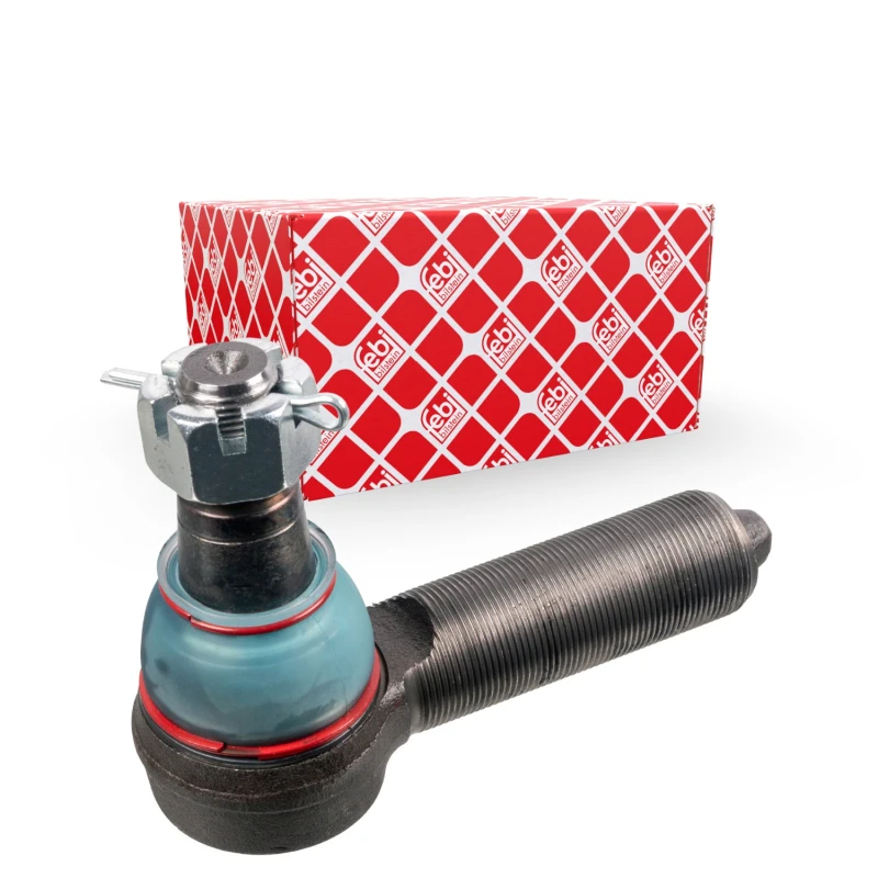 Image of FEBI BILSTEIN 11115 Track rod end OE Turbo NEW, Front Axle, with crown nut Tie Rod End (914)