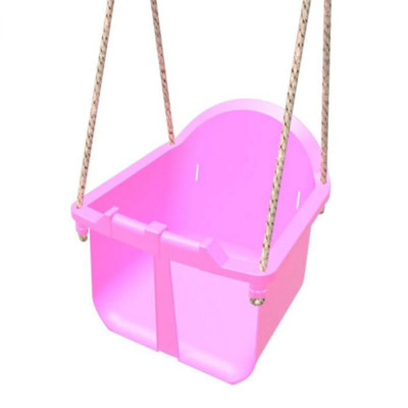 Image of Rebo Baby Toddler Swing Seat With Adjustable Ropes - Pink