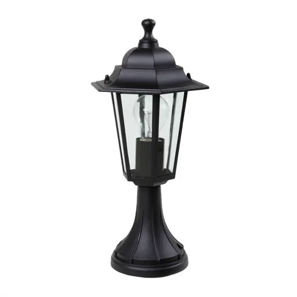 Image of Lutec Lutec Corniche Outdoor Pedestal Light - Black