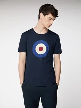 Image of Ben Sherman Target T-Shirt - Dark Navy, Size 2XL, Men