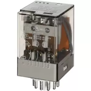 Image of Finder 60.13.8.012.0040 Plug-in relay 12 V AC 10 A 3 change-overs
