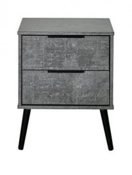 image of Swift Berlin Ready Assembled 2 Drawer Bedside Chest