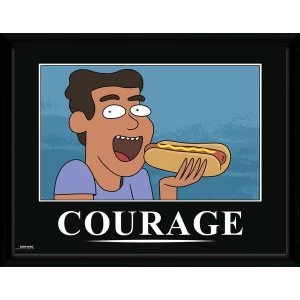 Image of Rick and Morty Courage Framed Collector Print