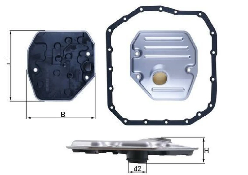 Image of Automatic transmission filter MAHLE HX 265D