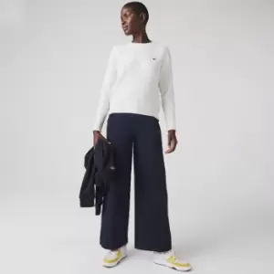 image of Womens Lacoste Cotton Gabardine Pants Size 10 Navy Blue