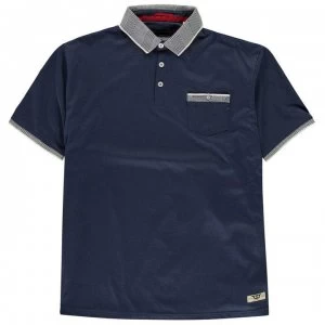 D555 George Polo Shirt Mens - Navy Marl