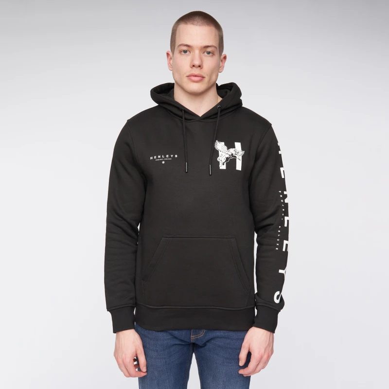 Image of Henleys Kilhen Hoodie Black male Medium