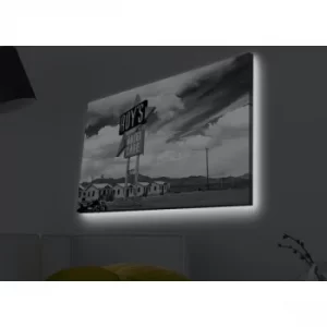 Image of 4570MDACT-030 Multicolor Decorative LED Lighted Canvas Painting
