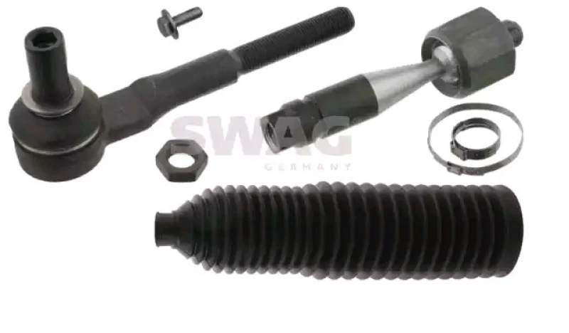 Image of SWAG 30 94 9039 Tie Rod Front Axle Right, with bellow Rod Assembly (284)