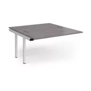 Image of Connex add on units back to back 1400mm x 1600mm - white frame, grey oak top