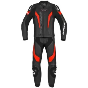 Image of Spidi Laser Touring Black Fluo Red 2 Piece 48
