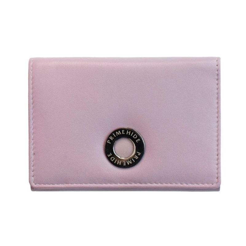 Image of PRIMEHIDE 'Flavia' Leather Clip Frame Purse Mauve