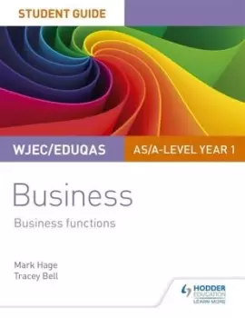 Image of Business functions. WJEC/Eduqas AS/A-Level year 1 Student guide - Mark Hage - Paperback - Used