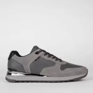 Image of Paul Smith Ware Suede and Leather Trainers - UK 8