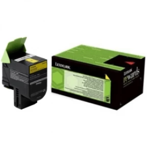 image of Lexmark 24B6010 Yellow Laser Toner Ink Cartridge