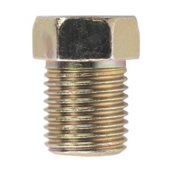 Image of Sealey BN10100FT Brake Pipe Nut M10 x 1mm Full Thread Male Pack of 25