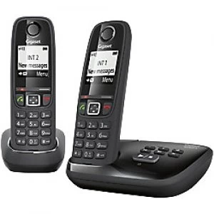 Image of Gigaset Telephone AS405A Twin Black