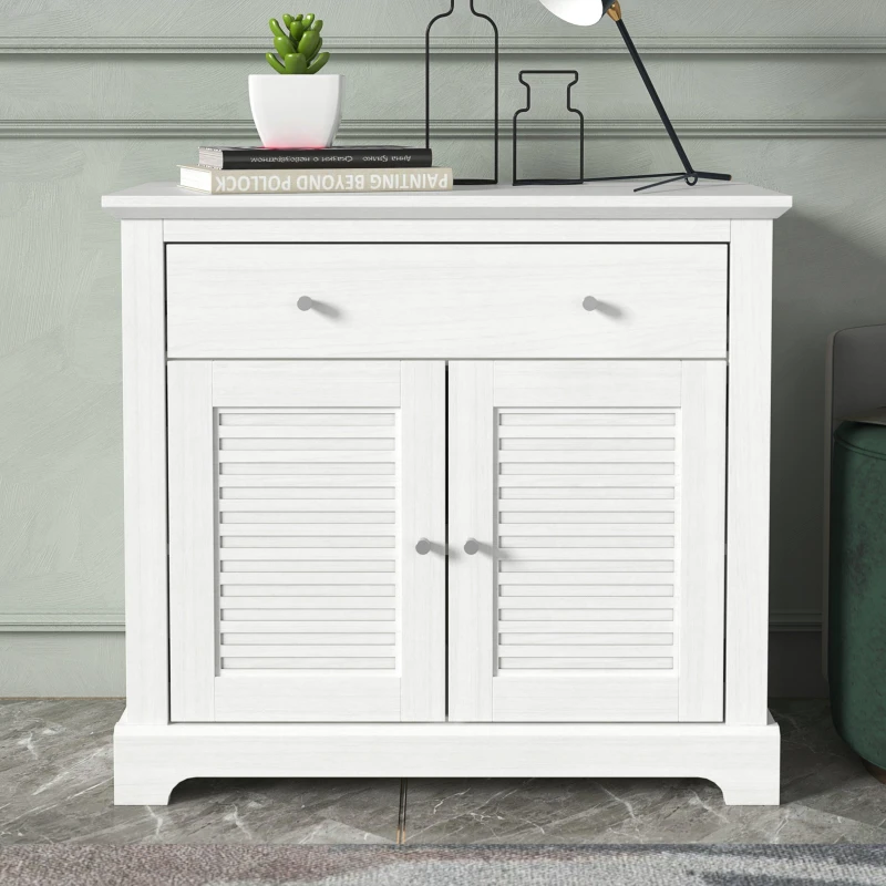 Image of GFW GFW Salcombe 2 Door 2 Drawer Sideboard - White