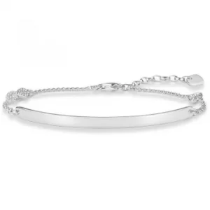 image of Ladies Thomas Sabo Sterling Silver Love Bridge Bracelet 15-18 Cms