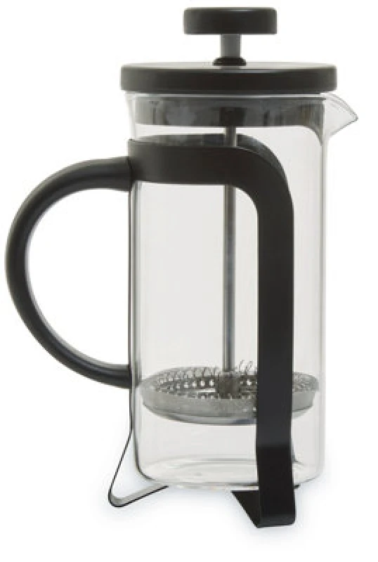 Image of Orsina Modern Matte Black Cafetiere 350Ml, Advanced Filtration Small Cafetiere, Comfortable Grip Coffee Cafetiere