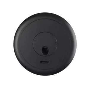 Image of Radar LED Flush Wall Light Matt Black 380lm 3000K