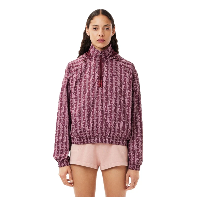 Image of Lacoste Womens Water-Resistant Adjustable Rain Anorak Multi female 6 (34)