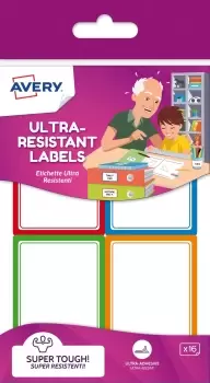 image of Avery RES16-UK self-adhesive label Rectangle Permanent Multicolour...